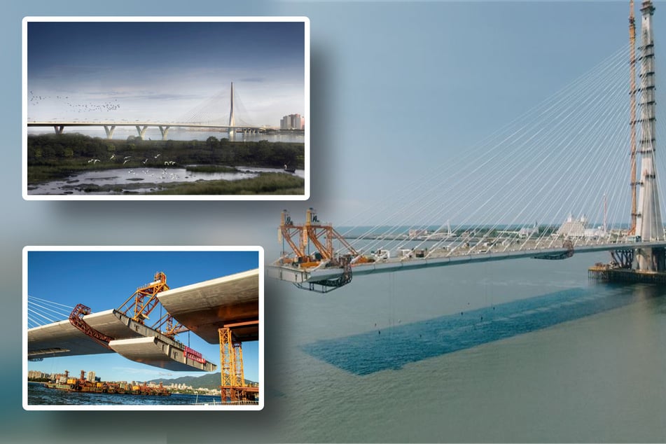 Megaprojekt soll Metropole entlasten: Letztes Segment bei Rekord-Brücke installiert
