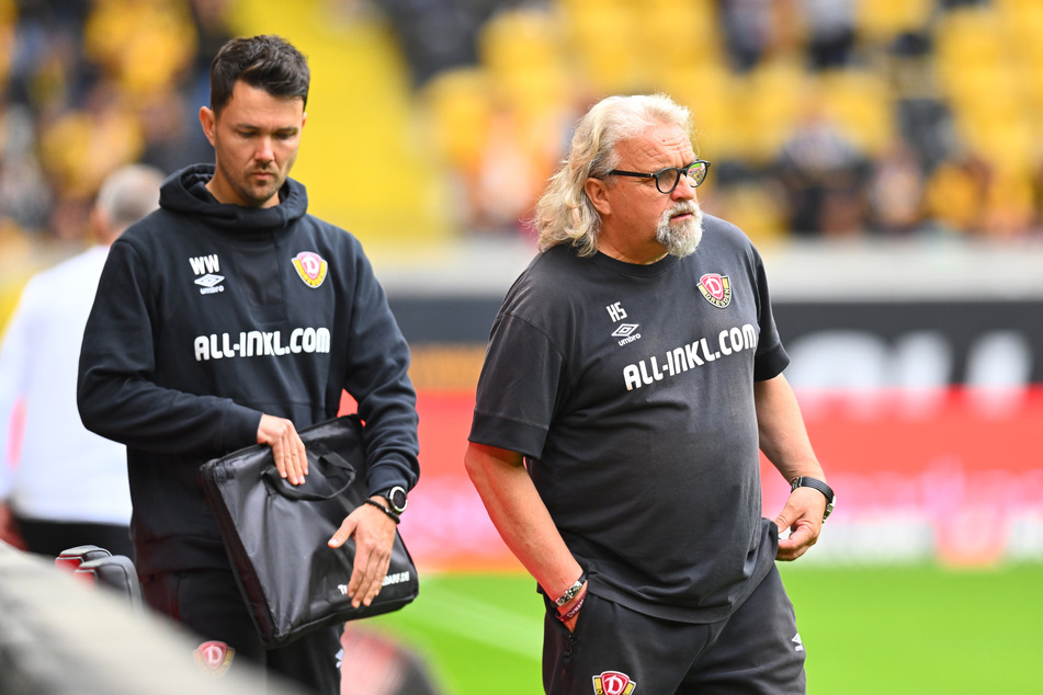 Heiko Scholz (58, r.) blickte nach dem Saisonfinale wehmütig auf die vergangenen Wochen und Monate zurück.