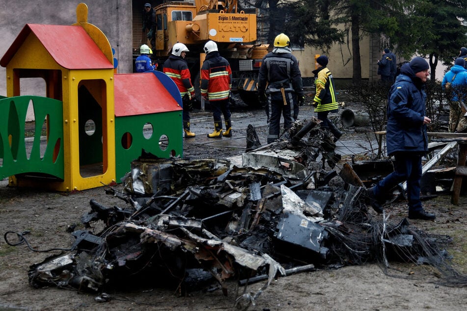 Ukrainian interior minister killed after helicopter crashes near kindergarten