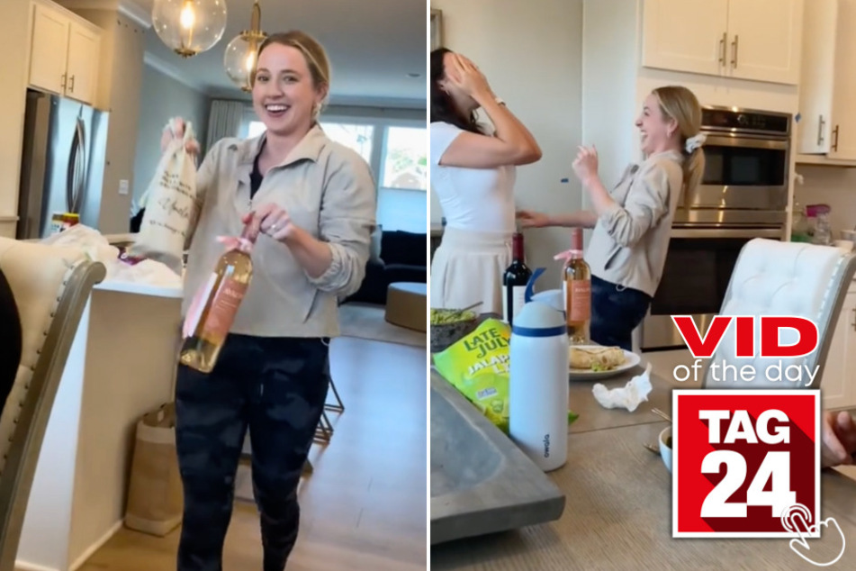 Today's Viral Video of the Day features a pair of women who incredibly surprised each other with the same exact pregnancy announcement!