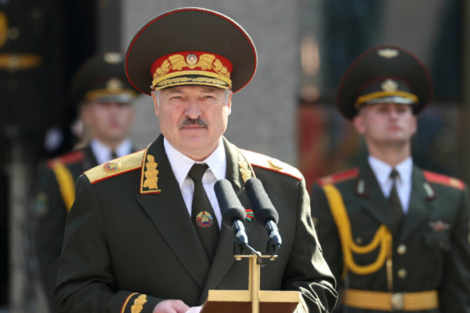 Alexander Lukaschenko, Präsident von Belarus, hält bei der Zeremonie zu seiner Amtseinführung am 23. September 2020 eine Rede. Er ist bereits seit 26 Jahren an der Macht.