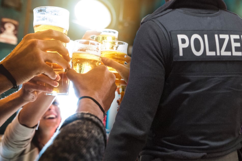 Die ausgelassene Party fand ein jähes Ende, als die Beamten anrückten. (Symbolbild)