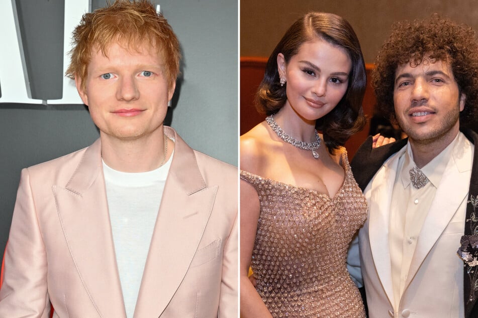 Ed Sheeran (l.) confirmed that he's been invited to Selena Gomez and Benny Blanco's (r.) wedding, hinting that the stars will be tying the knot sooner than expected!