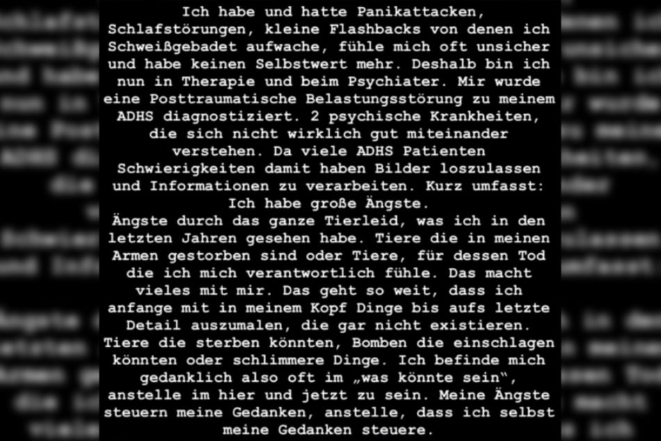 Auf Instagram gab der Influencer ungeschönte Einblicke in seine Gefühlswelt - und klärte über seine Ängste auf.