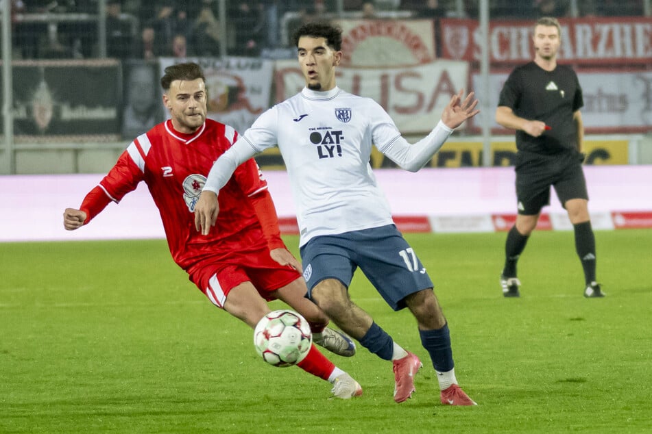 George Didoss (21, r.) zählt zu den Leistungsträgern des SV Babelsberg und Shootingstars der Regionalliga Nordost.