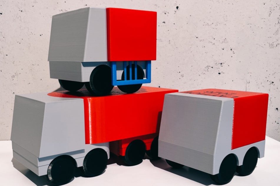 So sollen die selbstfahrenden Transportstationen für Pakete aussehen.