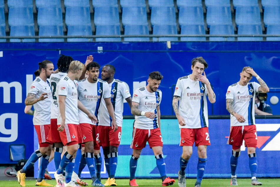 Spieler des HSV während der vergangenen Partie gegen den VfL Osnabrück.