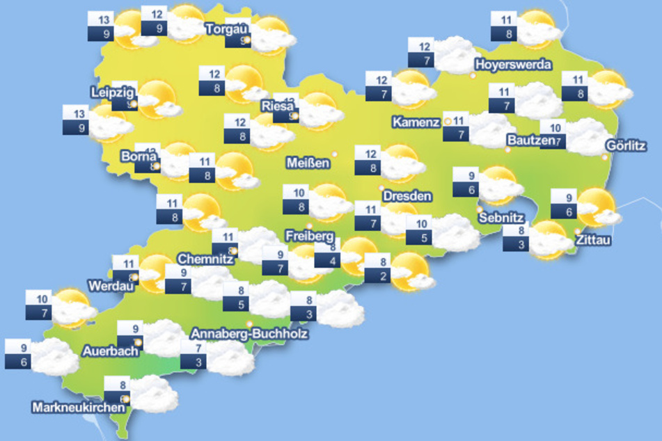 In dieser Woche wird das Wetter in Sachsen wechselhaft.