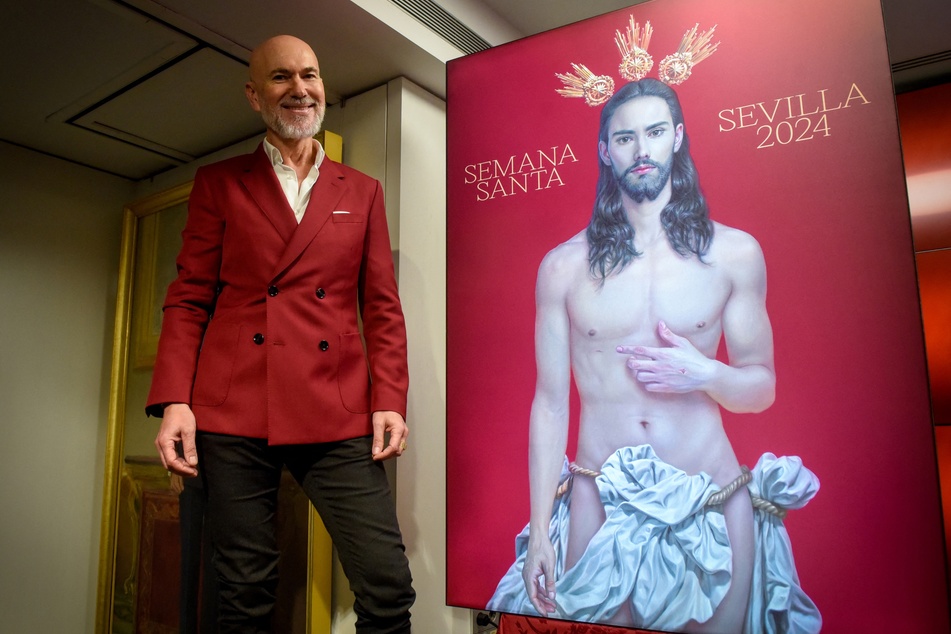 Künstler Salustiano Garcia (59) sorgte mit seinem Jesus-Plakat für Aufregung.