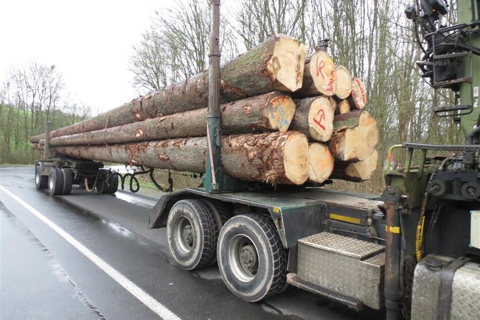 Besonders im laufenden Kalenderjahr musste die Polizei äußerst viele Holztransporte aus dem Verkehr ziehen.
