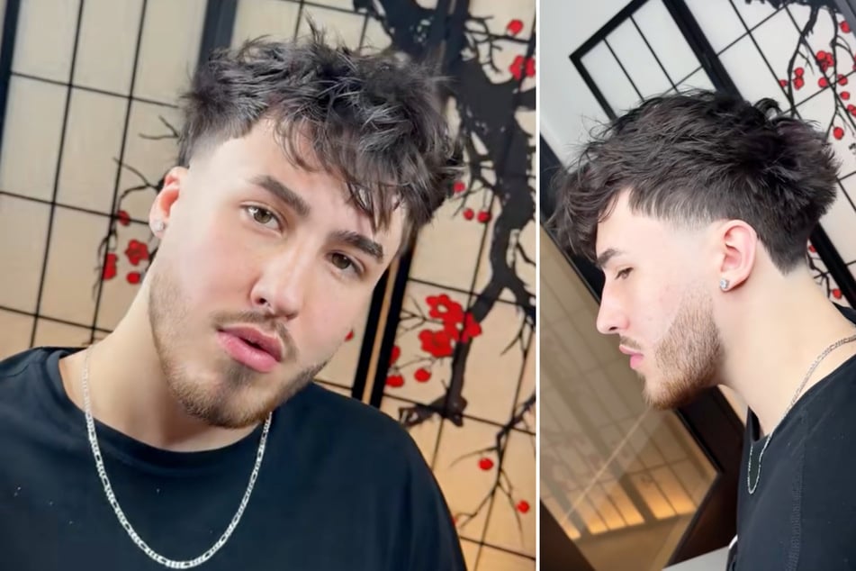 Mit dem neuen Haarschnitt, einem "Textured Fringe" erkannte sich der 20-Jährige selbst nicht wieder.