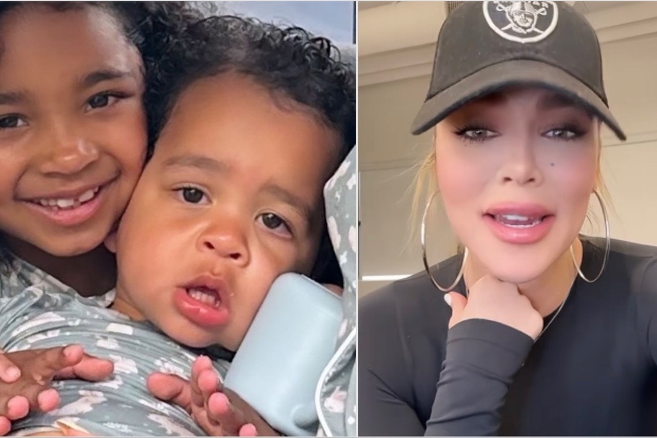 Khloé Kardashian shares sweet pic of True and Tatum ahead of Easter holiday