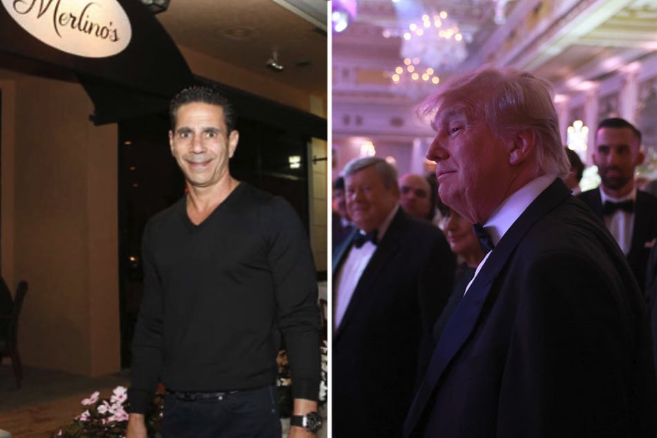 Former President Donald Trump (r.) posed in a photo with ex-Philly mob boss Joseph "Skinny Joey" Merlino.