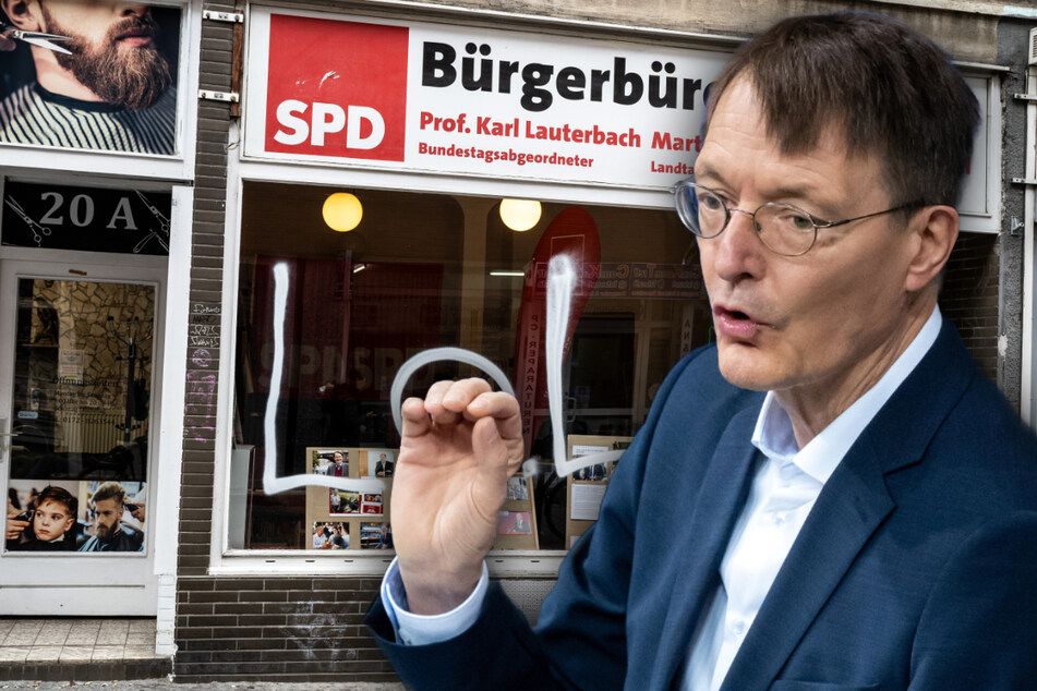 "Mörder": Nächtliche Farb-Attacke auf Karl Lauterbachs Büro in Köln