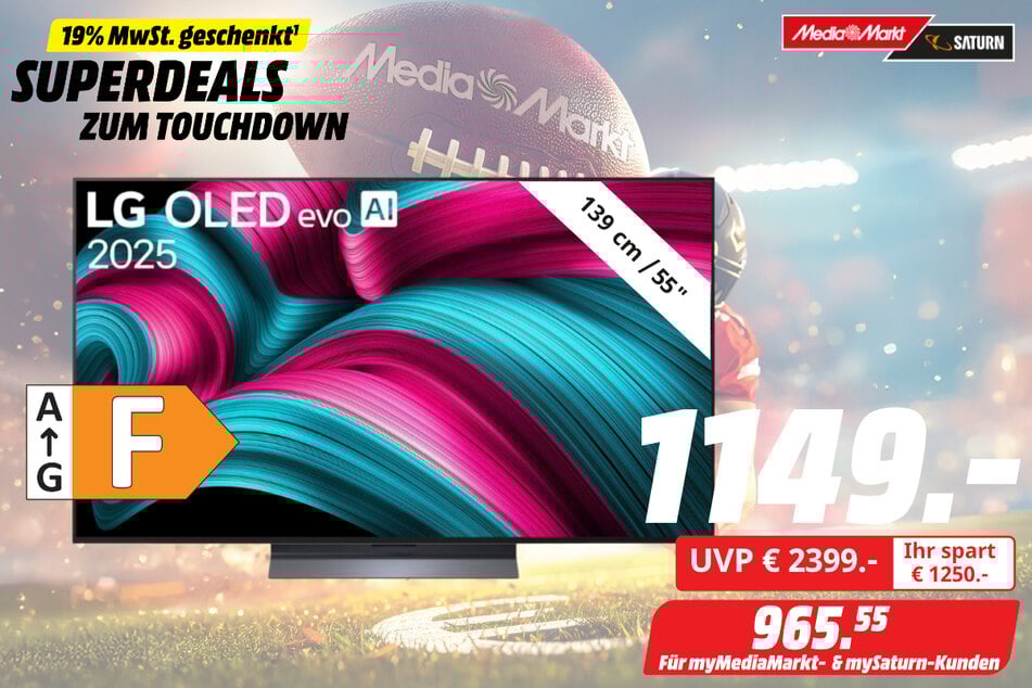 55-Zoll LG-Fernseher für 1.149 statt 2.399 Euro (965,55 Euro für Mitglieder im Partnerprogramm).