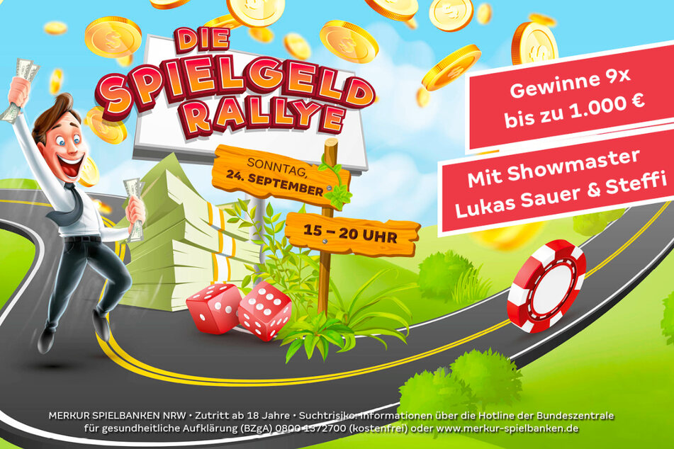 Am 24. September findet die große Spielgeld-Rallye im Merkur Casino Bad Oeynhausen statt.