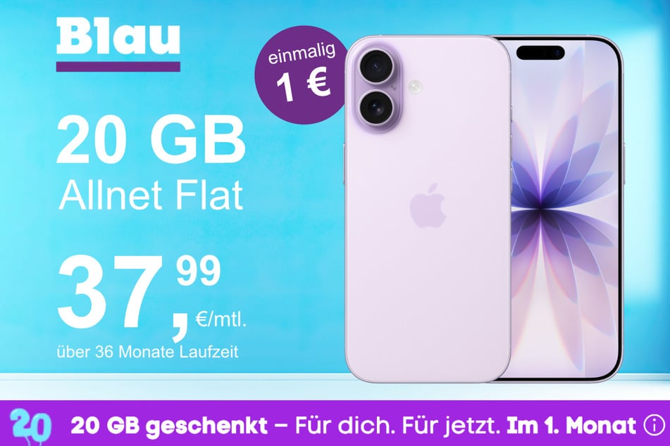 Das neue iPhone 17 im o2 Mobile M für einmalig 1 Euro.