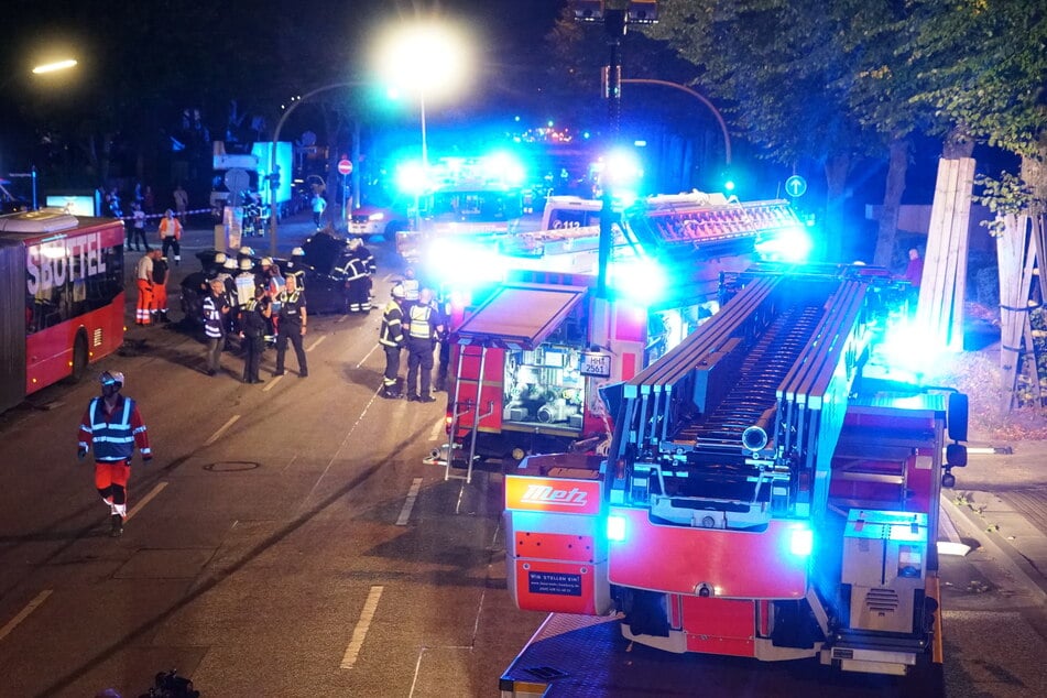 70 Rettungskräfte waren rund drei Stunden im Einsatz.