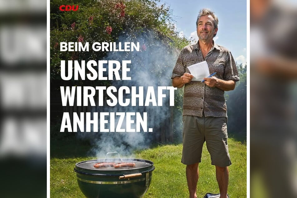 Ganz ohne KI geht es doch nicht. Dieser Mann am Grill wurde durch KI erzeugt.