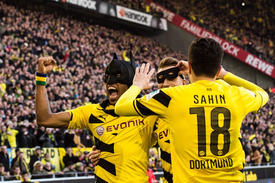 Bei Borussia Dortmund entwickelte sich Pierre-Emerick Aubameyang (l.) zwischen 2013 und 2018 zum Top-Stürmer. (Archivfoto)