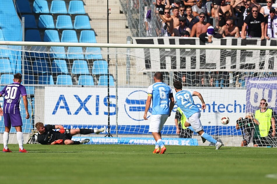 Der Chemnitzer FC ging nach einem Elfmeter in Führung.
