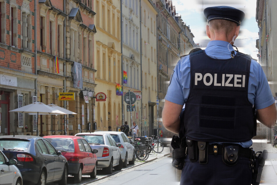 Passanten entdeckten den schwer verletzten Mann auf der Alaunstraße. (Symbolbild)
