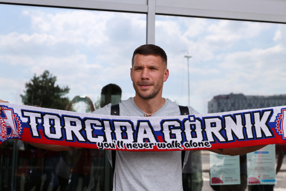 DFB-Legende Lukas Podolski wechselte im Juli 2021 zum polnischen Erstligisten Gornik Zabrze.