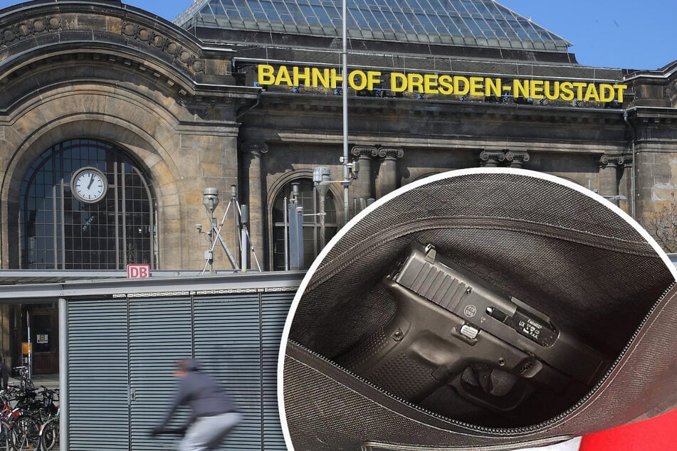 Dresden: Mann läuft mit geladener Waffe zum Bahnhof Neustadt und durchwühlt Schließfächer
