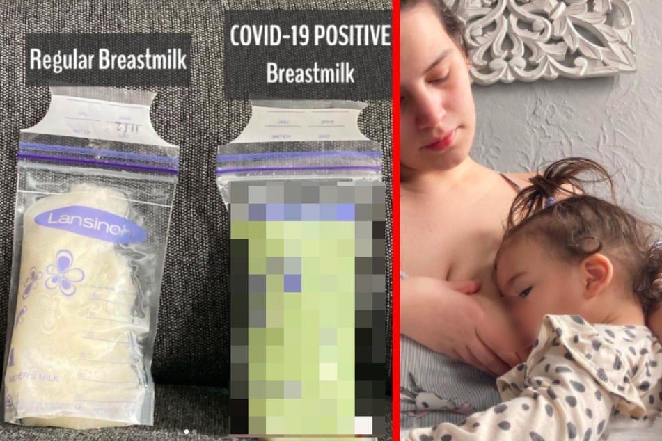 Nach positivem Corona-Test: So verrückt sieht die Muttermilch dieser Frau aus