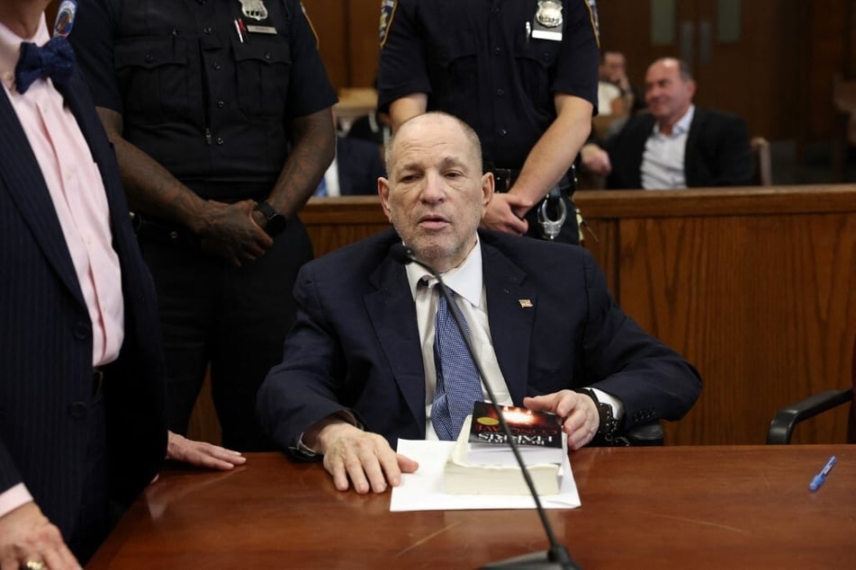 Harvey Weinstein appears in a New York court for a pre-trial hearing, ahead of his rape and sexual assault trial, on October 23, 2024.