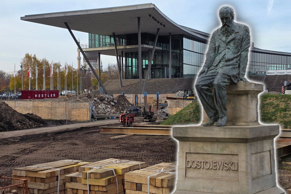 Dresden: Statue des Weltliteraten seit Monaten verschwunden: Wer hat Dostojewski vom Elbufer entführt?
