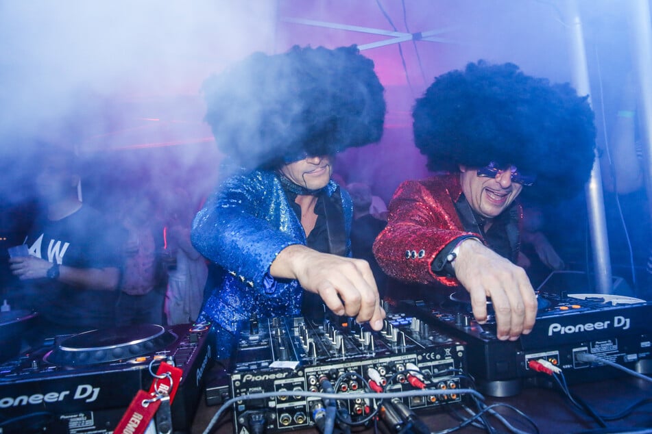 Das Duo "Disco Dice", Torsten Knauthe (l.) und Steffen Neumann, legen am Samstag zum Winter Game auf.