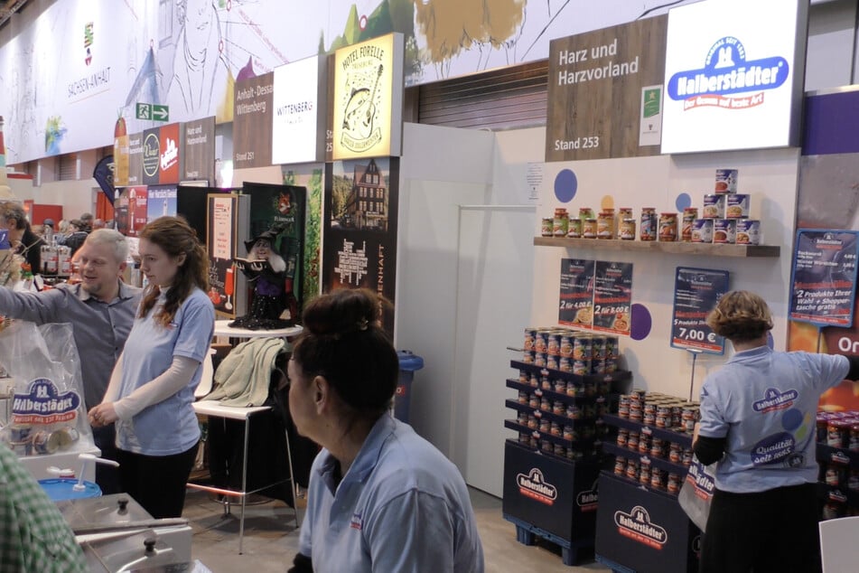 Am Stand bei "Halberstädter" waren Wurst- und Fleischwaren bei den Messebesuchern sehr beliebt.