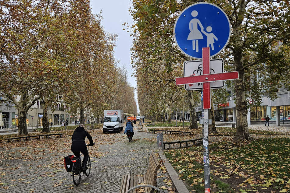 Die Kennzeichnung interessiert so manche Radfahrer gar nicht.