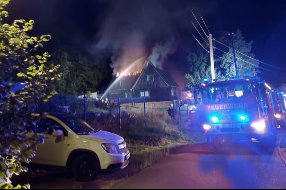 In der Nacht auf Samstag brannte es in einem Einfamilienhaus im Landkreis Wittenberg.