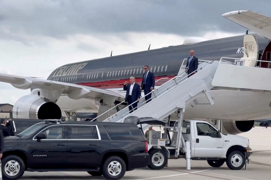 Donald Trump arrived in Milwaukee ahead of the Republican National Convention, just over 24 hours after he survived an assassination attempt.