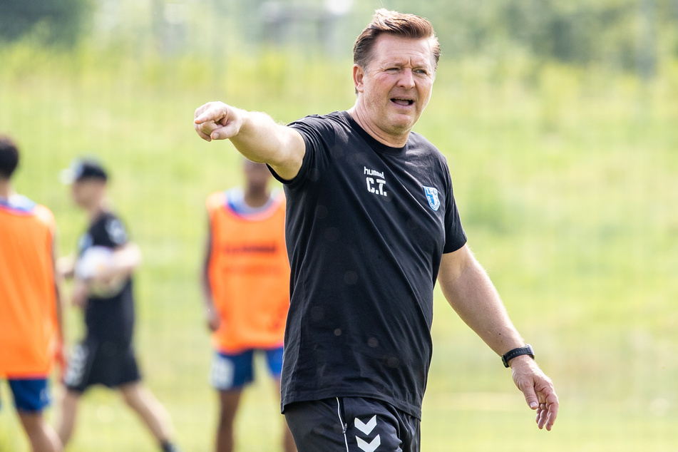 Christian Titz, Trainer des 1. FC Magdeburg, konnte 14 Treffer seiner Jungs am Mittwoch beobachten.