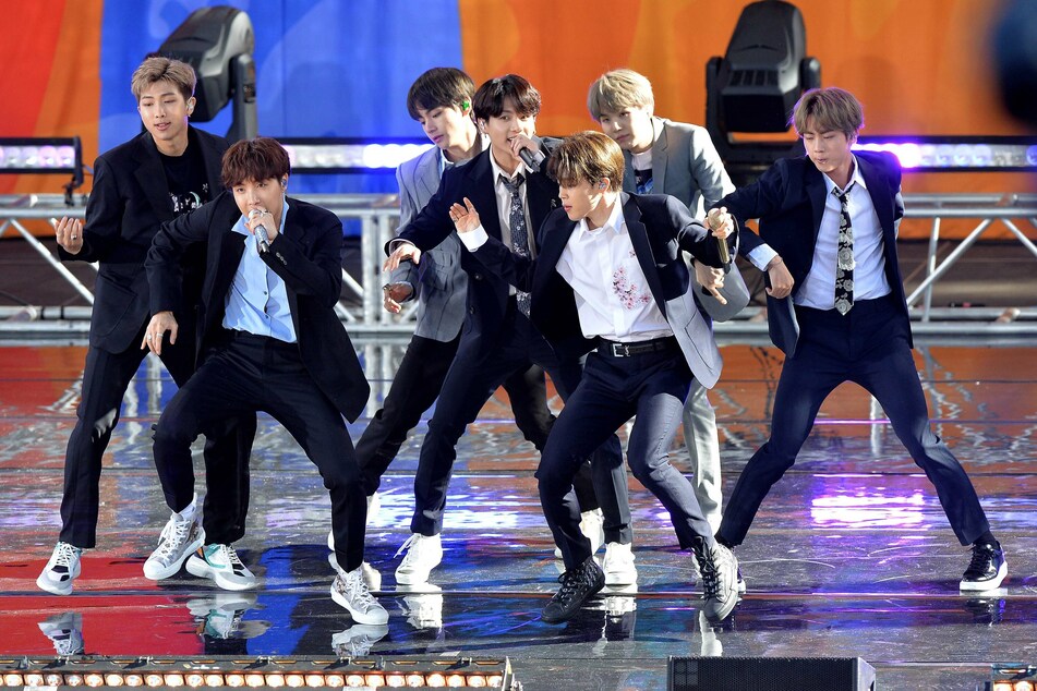 Clips of BTS performing were interspersed with Samsung's new product announcements on Wednesday.
