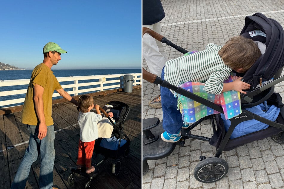 Gemeinsam mit Papa Andrew Lococo (42) und Bruder Elio, erkunden die Männer Kalifornien.