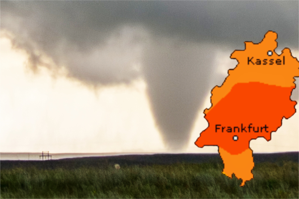 Auch der Dienst Wetteronline.de (Grafik) sagt für den Freitag für weite Teile von Hessen ein hohes Gewitter-Risiko voraus. Der Deutsche Wetterdienst hält sogar vereinzelte Tornados in dem Bundesland für möglich.