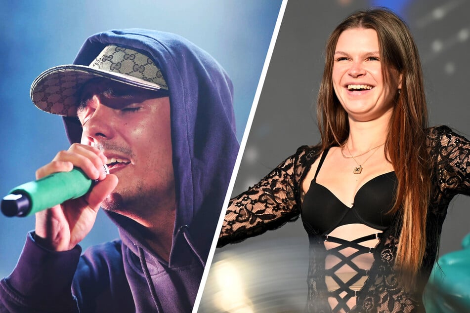 Die Feature-Gäste auf Katja Krasavices neuem Album sind noch geheim. Anhand ihrer Aussagen wären aber Rap-Größen wie Capital Bra (31, l.) und Ikkimel (28) denkbar. (Archivbilder)