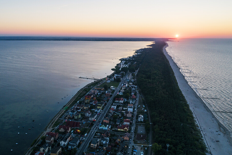 Geformt wie Miami Beach, aber in Europa: die Halbinsel Hel in Polen.