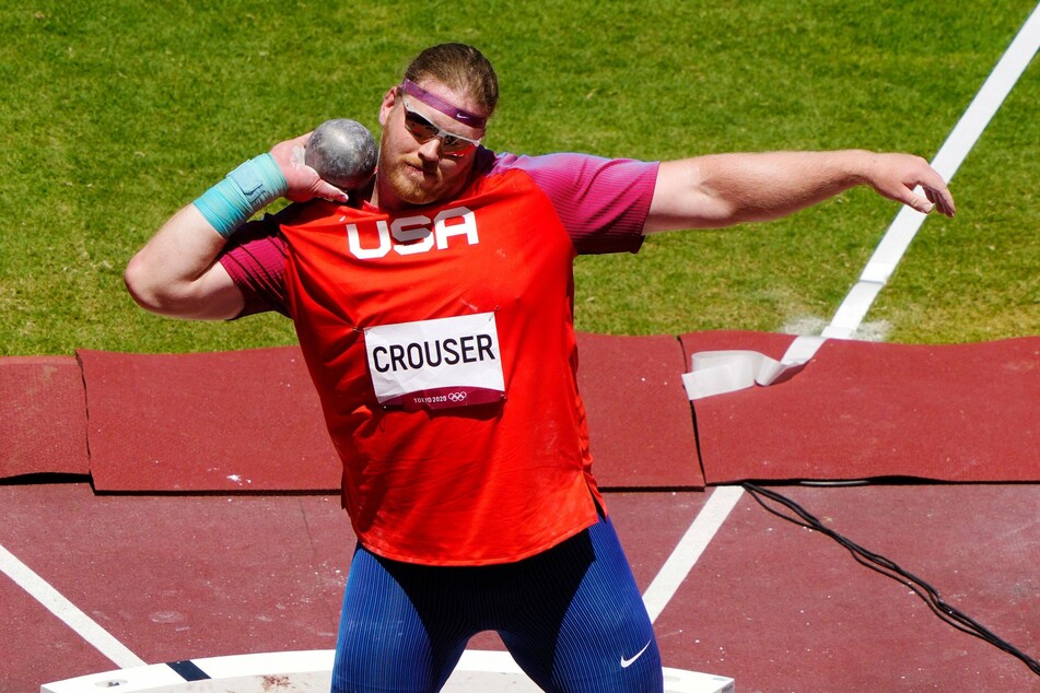 Ryan Crouser broke his own Olympic record three times on his way to his second-straight gold medal in the men's shot put final.
