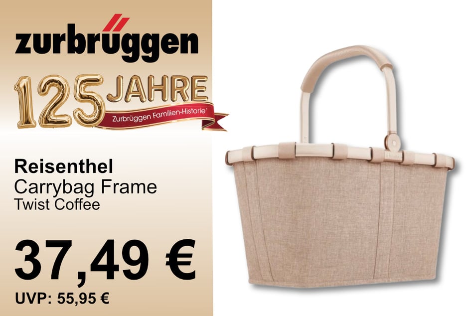 Der Reisenthel Carrybag für 37,49 statt 55,95 Euro.