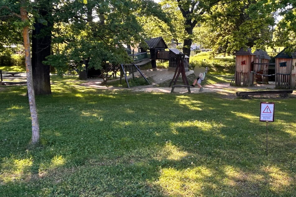 Auch der Spielplatz im Lutherpark ist von der Sperrung betroffen.