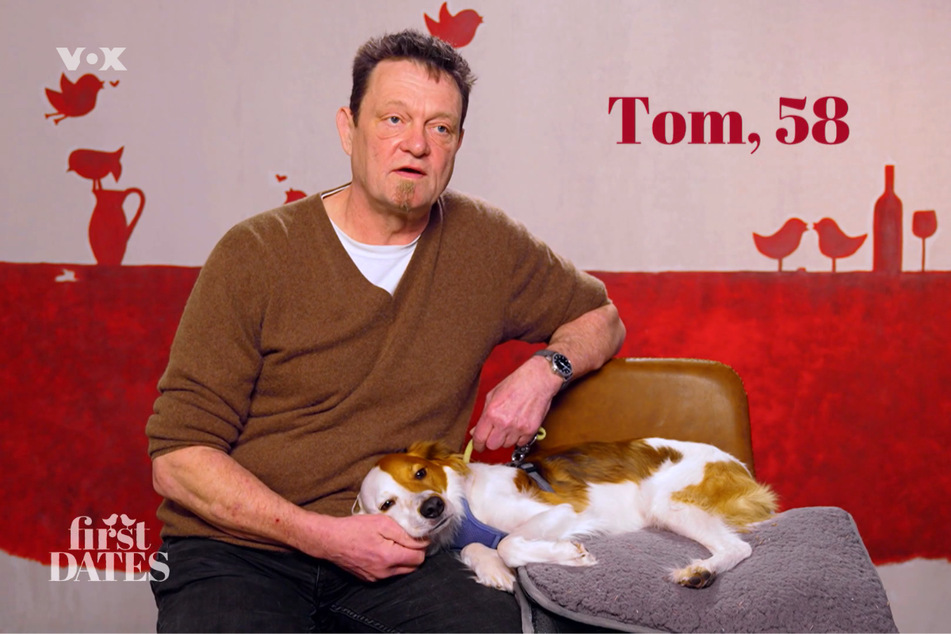 "First Dates"-Kandidat Tom (58) und seinen Hund Anton gibt es nur im Doppelpack.