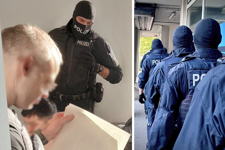 Die Beamten vollstreckten vier Haftbefehle. Die Verdächtigen sind zwischen 26 und 45 Jahre alt.