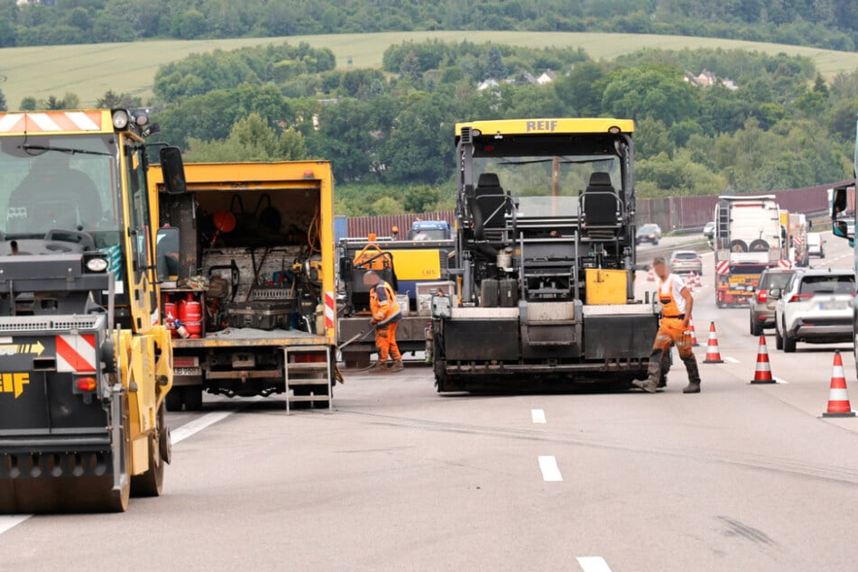 Am Freitag kann es aufgrund einer Baustelle auf der A4 bei Glösa zu Stau kommen.