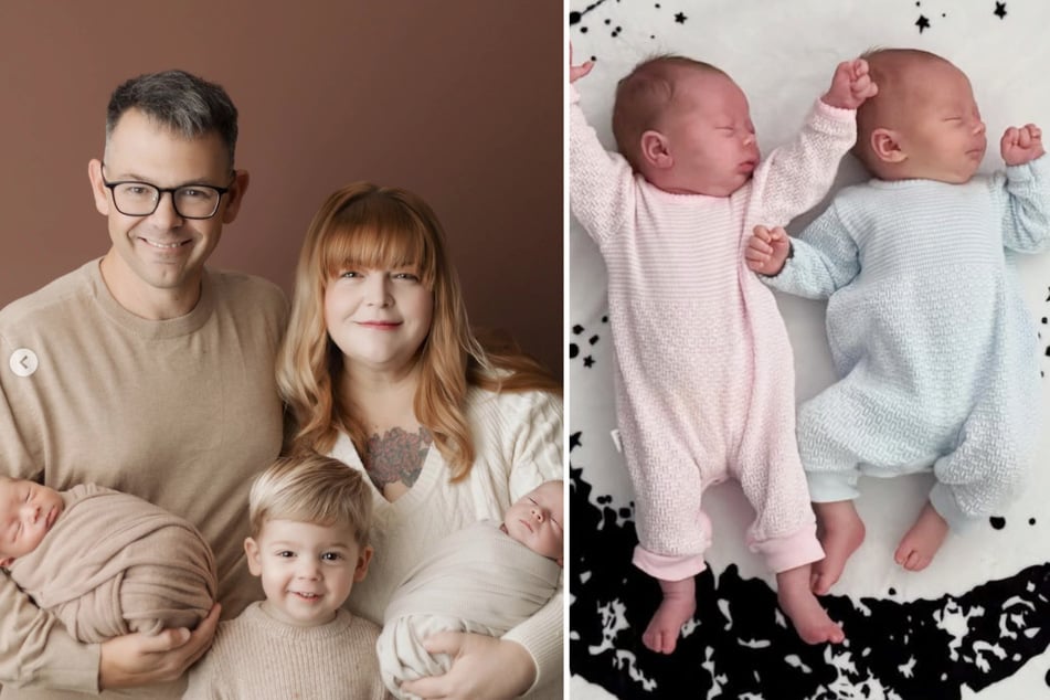 Amanda ist überglücklich, dass sie nach den künstlichen Befruchtungen mit drei Kindern gesegnet wurde.