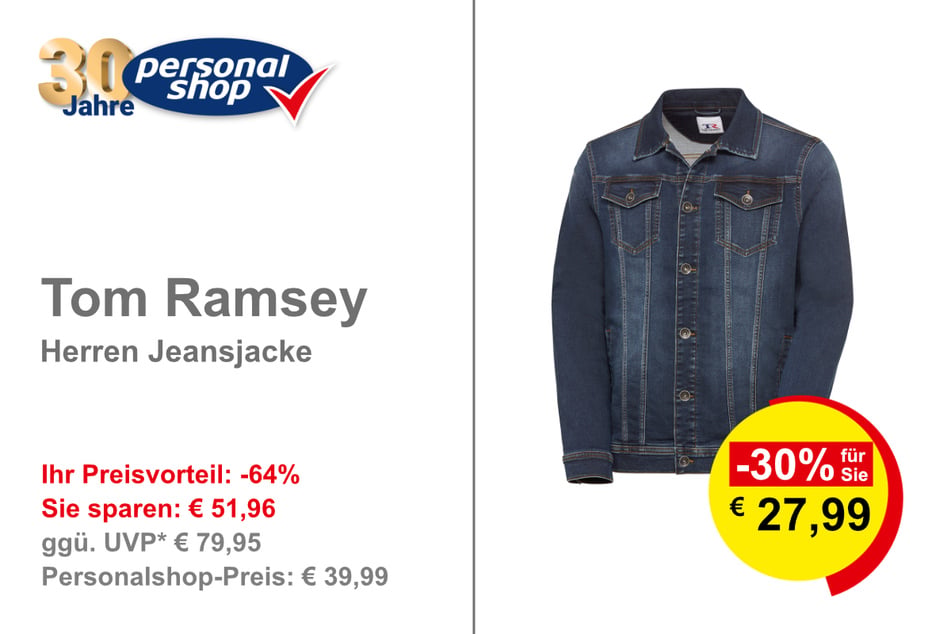 Tom Ramsey Herren Jeansjacke